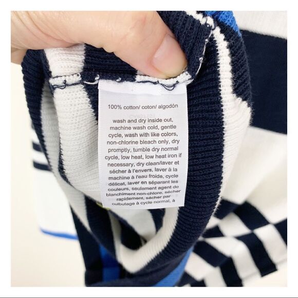 Tommy Hilfiger B/W Striped Sweater w/Bell Sleeves - Picture 10 of 12